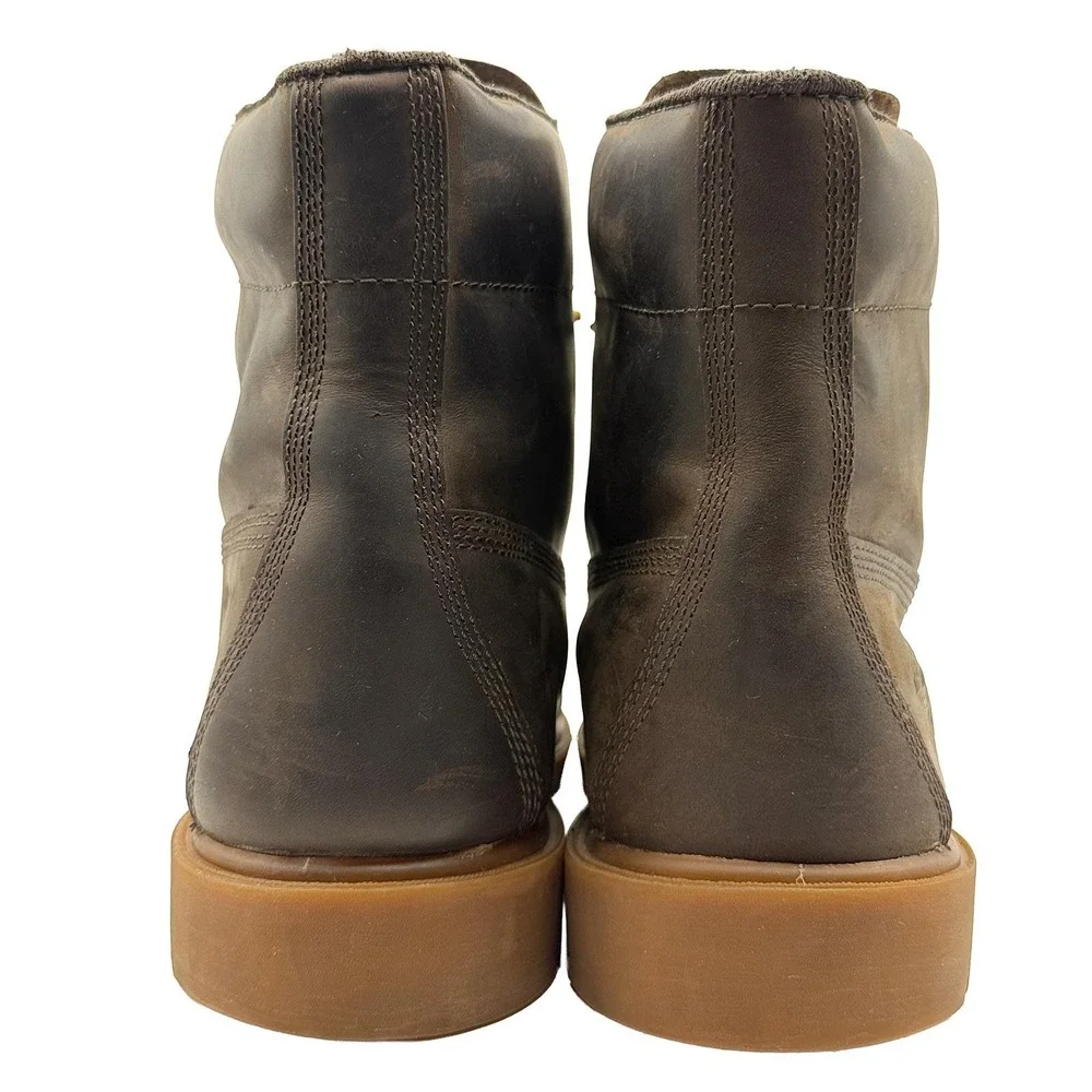 Timberland 6 Inch  Dark Brown Leather Waterproof Boots Primaloft A111Q Size 10.5